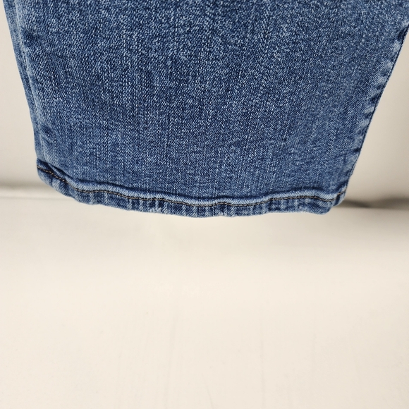 Express Jeans Womens 12S Modern Straight Super High Rise Distressed Blue (32x27) - Picture 10 of 14